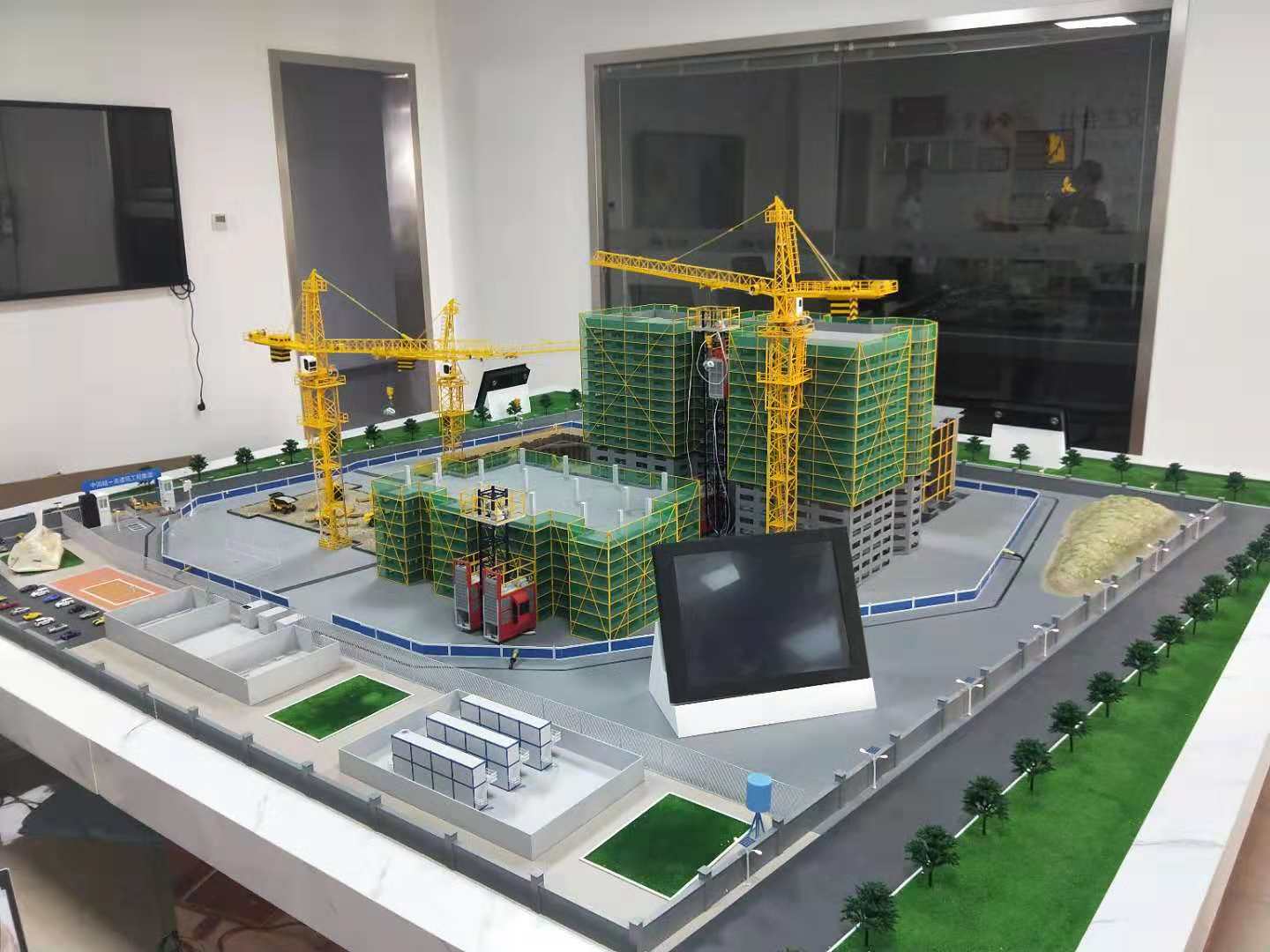 磁县建筑施工场景模型
